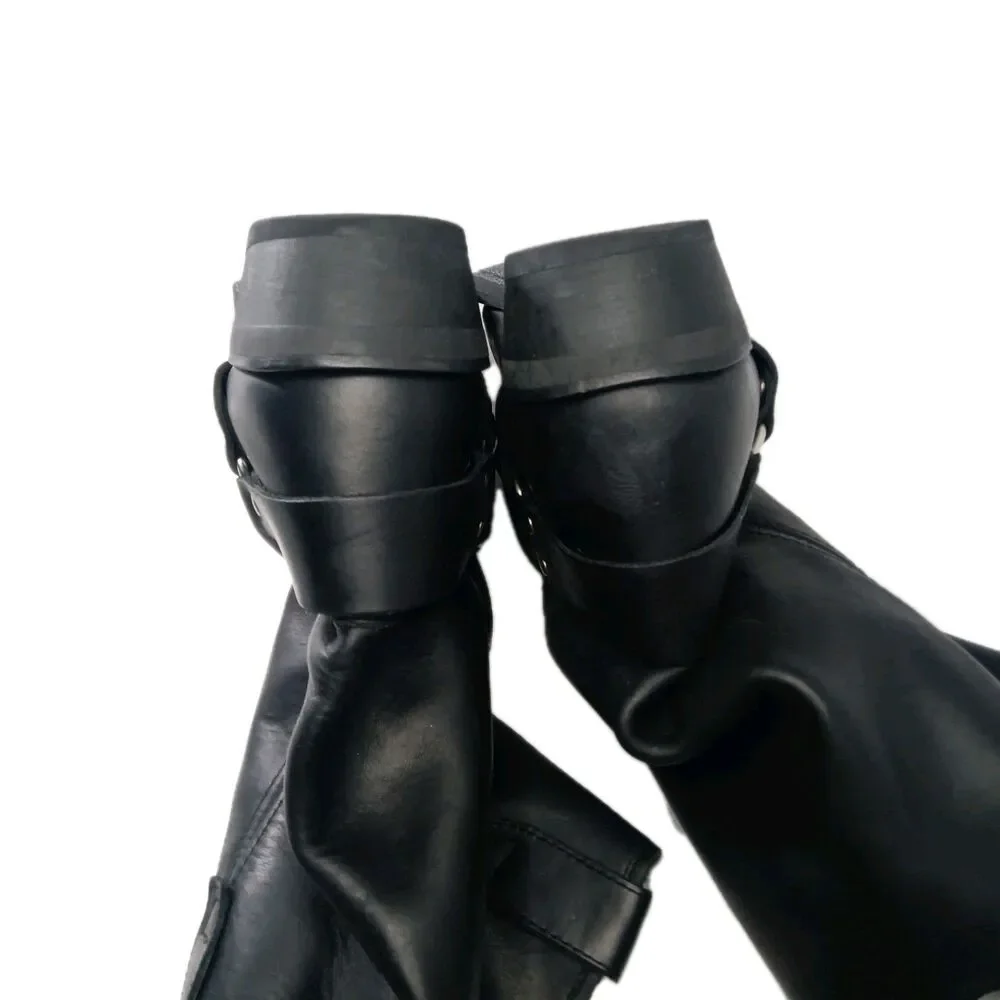 Dingo Dean Harness Boots Men's Size 16 D Black Leather 11-inch DI19057